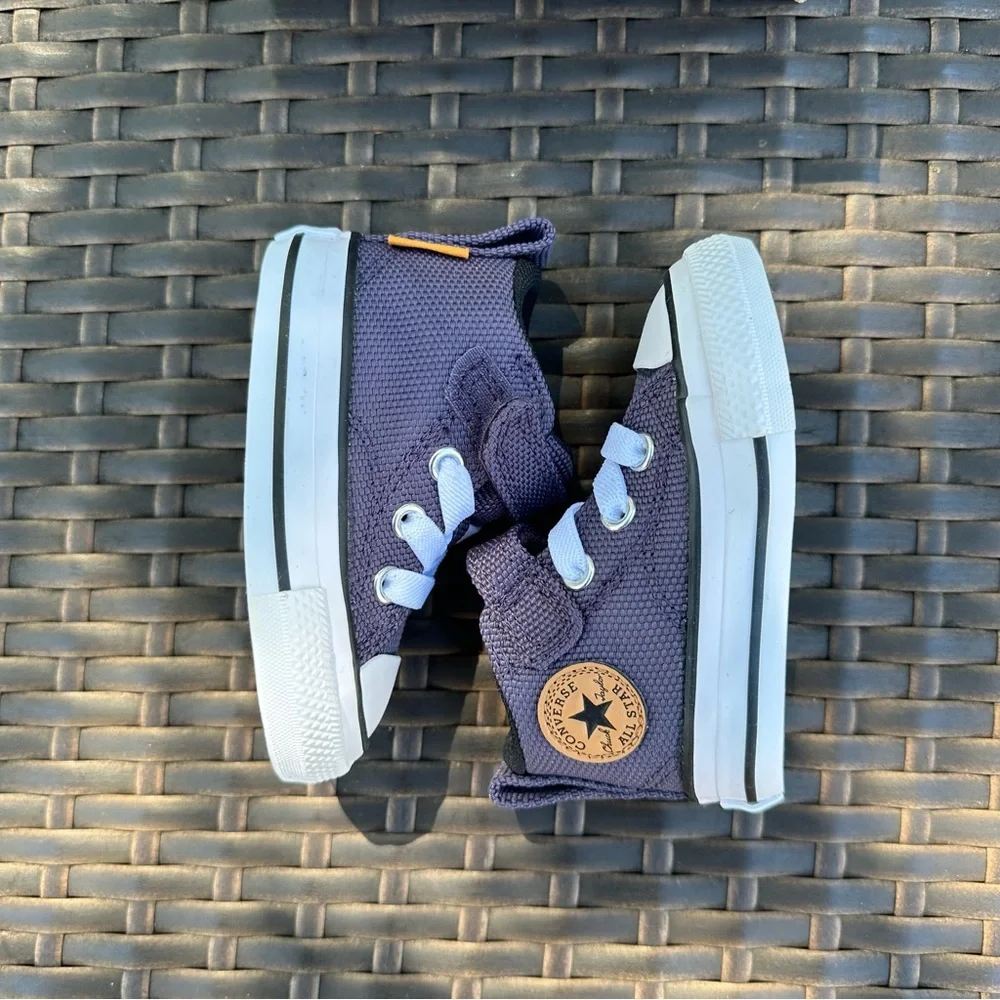 New Converse High-Top Sneakers, Malden Street 1V Mid Size 3M baby, Shadow Purple